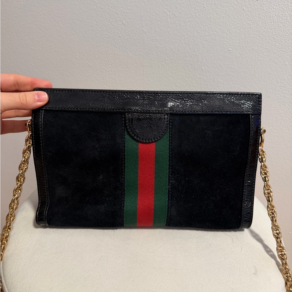 Gucci Black and Green Women's Bag - Picture 8 of 9